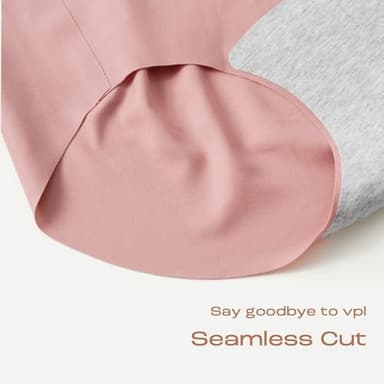 INNERSY Women's Seamless No Show Hipster Panties Invisible Light Underwear 3-Pack(Black/Brick Red/Nude,Medium) - Image 5