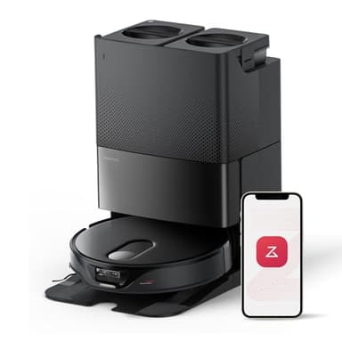 roborock Qrevo Slim Robot Vacuum and Mop Combo, 8.2cm Ultra-Slim, 3D Sensing Tech, Advanced Obstacle Recognition, 11,000Pa Suction, FlexiArm Side Brush & Mop, Auto Mop Washing & Drying, Self-Emptying - Image 1