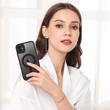 BENTOBEN for iPhone 11 Phone Case, Phone case for iPhone 11 Magnetic Case [Compatible with Mag Safe] Translucent Matte Slim Shockproof Anti-Fingerprint Protective Cover for iPhone 11 6.1’’ Black - Image 8