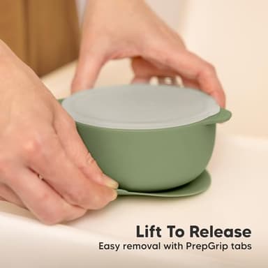 KeaBabies 2-Pack Baby Bowls with Suctions, Lids - Silicone Toddler Suction Bowls for Baby Boy, Girl, Kids, Food Grade Silicone, BPA-Free, Dishwasher Safe, Toddler Eating Essentials (Slate) - Image 7