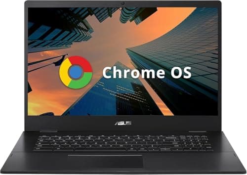 ASUS CX17 Everyday Value Chromebook 17.3" FHD Display (Intel Celeron N4500, Intel UHD Shared, 4GB LPDDR4, 128GB SSD eMMC, WiFi 6, HD Webcam, Bluetooth 5.2, 45W PSU, Chrome OS (Renewed) - Image 1
