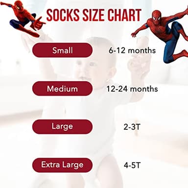 Spiderman Grip Socks, Socks for Toddler Boys, 10 Pack, Spider man Toddler Gripper Socks, Amazing Spiderman Variety Pack 6-12 Months - Image 6