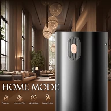 JUANANIUG Waterless Essential Oil Diffuser Rechargable: Portable Aromatherapy Diffuser for Car and Home - 4 Concentration Adjustments and Timers - Gift for Valentine’s Day (Black) - Image 3