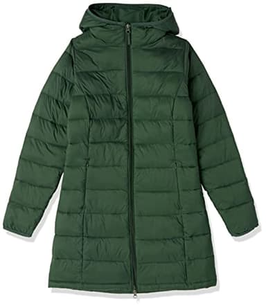 Amazon Essentials Women's Lightweight Water-Resistant Packable Hooded Puffer Coat (Available in Plus Size), Dark Green, X-Small - Image 9