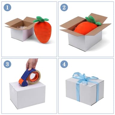 Hoikwo 8x6x5 Shipping Boxes Set of 25, White Corrugated Cardboard Box for Small Business for Packaging Mailing - Image 5