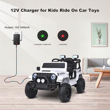 12V Charger for Kids Ride On Car Toys Best Choice for SUV Kid Trax Dynacraft Bumper Kidzone Jeep Tractor 12 Volt Universal Battery Charger - Image 5