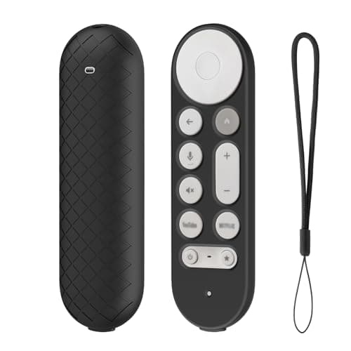 USTIYA Remote Case for Google TV Streamer 4K 2024 Protective Control Cover Silicone (Black) - Image 1