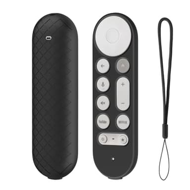 USTIYA Remote Case for Google TV Streamer 4K 2024 Protective Control Cover Silicone (Black) - Image 1