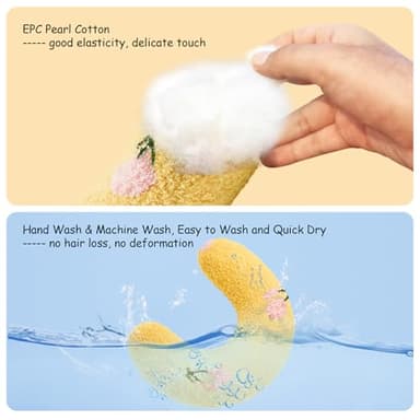 ucho Pillow for Cats, Ultra Soft Fluffy Pet Calming Toy Half Donut Cuddler, U-Shaped Pillow for Pet Cervical Protection Sleeping Improve- Yellow - Image 5