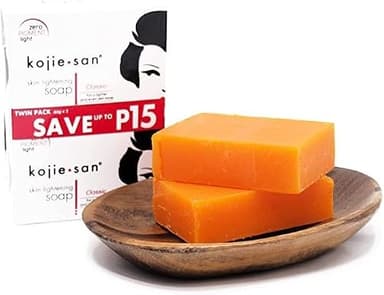 Kojie San Skin and Body Brightening Soap - Original Kojic Acid, Dark Spot Remover Bar Soap with Glycerin & Tea Tree Oil - 65g x 2 Bars - Image 4