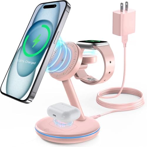 3 in 1 Charging Station for Apple Devices 18W Fast Mag-Safe Charger Stand Magnetic Wireless Charger Station for iPhone16 15 14 13 12 Pro/Pro Max/Plus/Mini AirPods 2/3/Pro iWatch Ultra/8/7/SE/6/5/4/3/2 - Image 1