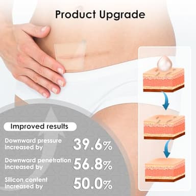 SWturK Silicone Scar Sheets,Silicone Scar Tape for Removal Treatment,Medical Grade Scar Tape for Surgical Scars,C-Section,Tummy Tuck,Scar Removal Away(1.6" x 60" Roll - 1.5M) Keloid Bump Removal,1PC - Image 5