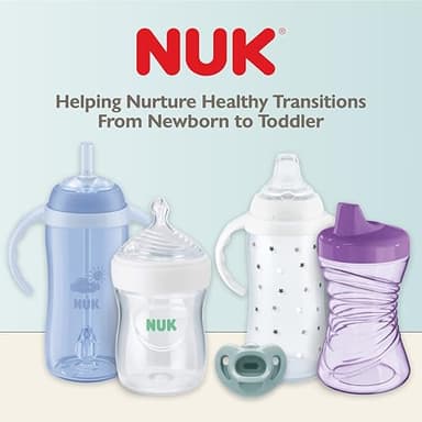NUK 100% Silicone Comfy Orthodontic Pacifiers, 0-6 Months, Neutral Fashion, Timeless Collection, 5 Count - Image 3