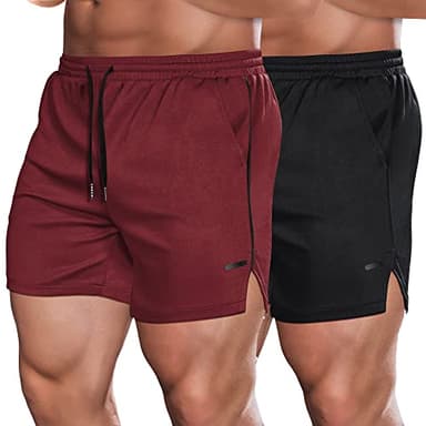 COOFANDY Men's 5 Inch Gym Shorts Quick Dry Workout Athletic Shorts Lightweight Sports Running Shorts with Pockets - Image 1