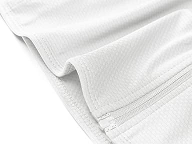 MAGCOMSEN Women's Lightweight Jacket Full Zip Long Sleeve Shirt Jacket Workout Jackets for Women Running Athletic Jackets White XL - Image 7