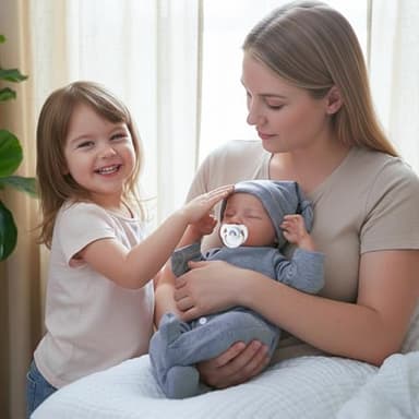 WOOROY Realistic Reborn Baby Dolls - 18 Inch Full Vinyl Body Lifelike Reborn Boy Doll Poseable Real Life Newborn Sleeping Silicone Baby Dolls Gift Toys with Accessories for Kids Age 3+ - Image 6