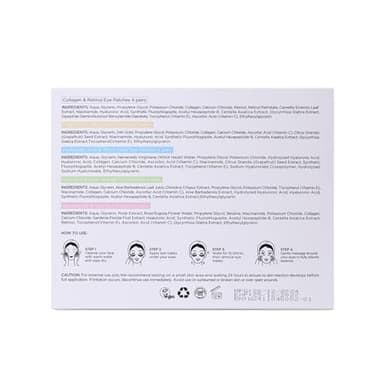 Yeokoe Under Eye Patches for Dark Circles,Eye Mask for Puffy Eyes With Collagen,Retinol,Vitmin C,Hyaluronic Acid and Niacinamide Face Masks Skincare Spa Gifts for Woman 20Pairs - Image 9