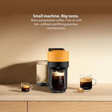 Nespresso Vertuo Pop+ Coffee and Espresso Machine by De'Longhi, Mango Yellow - Image 2