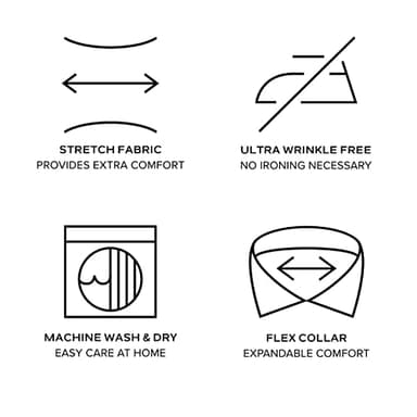 Van Heusen Men's Dress Shirt Regular Fit Ultra Wrinkle Free Flex Collar Stretch Solid, Grey Mist, 17"-17.5" Neck 34"-35" Sleeve - Image 5