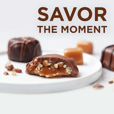 Russell Stover Caramel and Nuts in Milk and Dark Chocolate, Mother's Day Chocolate Gift Box, 9.4 Ounce - Image 6