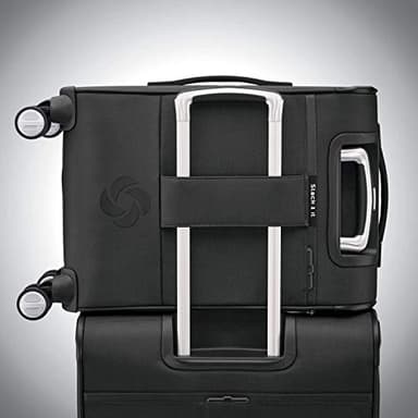 Samsonite Solyte DLX Softside Expandable Luggage with Spinner Wheels, Midnight Black, Carry-On 20-Inch - Image 4