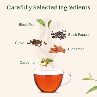 VAHDAM, Double Spice Masala Chai Tea (50+ Cups, 3.53oz) Strong, Robust & Spicy Blend - Black Tea CTC, Cardamom, Cinnamon, Cloves & Black Pepper | Pure Unblended Loose Leaf Tea | Vacuum Sealed - Image 4