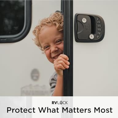 RVLOCK Compact RV Lock Keyless Entry with Remote, Secure Camper Latch Replacement, Durable RV Door Lock Replacement for Trailers with Patented Security Technology - Image 4