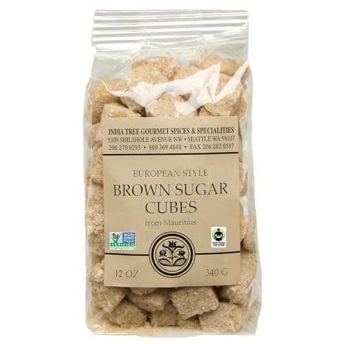 Pure Brown Sugar Cubes , All-Natural Gourmet Sweetener for Coffee, Tea, and Baking , 12 Oz Bag (Pack of 1) - Image 1