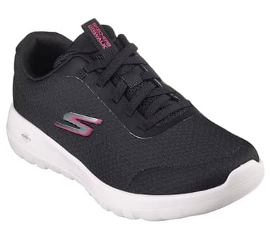 Skechers Women's Go Walk Joy-Ecstatic Sneaker, Black/White, 9 Wide - Image 2