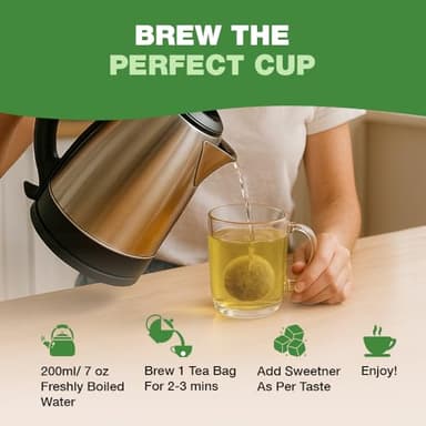 HANDPICK Lemon Balm Tea Bags – 100 Count | 100% Pure & Naturally Dried | Caffeine-Free Herbal Tea with Citrus Flavor & Aroma | Premium Lemon Balm Leaf for Calming and Digestion Support - Image 9