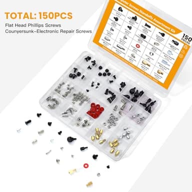 150PCS Computer PC Screws M.2 Standoff SSD Mounting Screws Kit for Motherboard, SSD, Hard Drive, PC Case, Power Supply, M.2 SSD Standoff Mounting Screws for Computer Laptop DIY & Repair - Image 3