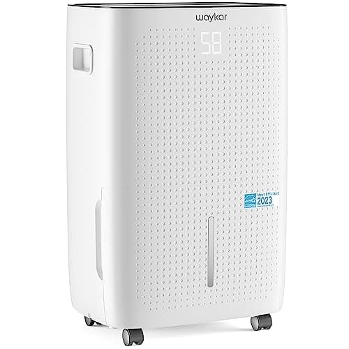 Waykar 150 Pints 7,000 Sq. Ft Energy Star Dehumidifier with Drain Hose for Commercial and Industrial Large Rooms, Home, Basements, Storages, Warehouses and Bedrooms - Image 1