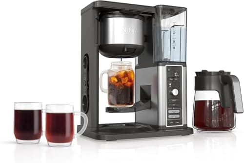 Ninja CM371 Hot & Iced XL Coffee Maker with Rapid Cold Brew, 4 Brew Styles, 8 Sizes Small Cup to Travel Mug, Single-Serve and 12-Cup Carafe, Permanent Filter, Removable Reservoir, Black (Renewed) - Image 1