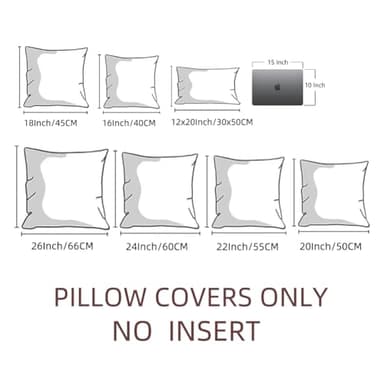 Fancy Homi 4 Packs Boho Fall Decorative Throw Pillow Covers 18x18 Inch for Living Room Couch Bed Sofa, Rustic Farmhouse Home Decor, Soft Plush Striped Corduroy Square Cushion Case 45x45 cm - Image 8