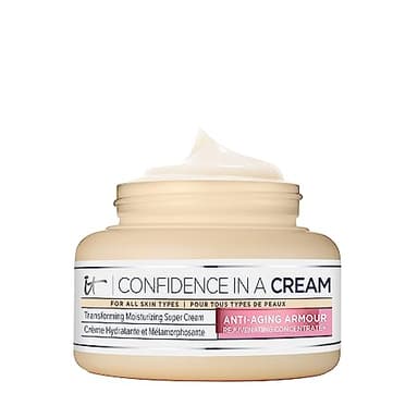 IT Cosmetics Confidence in a Cream Jumbo - Hydrating & Anti Aging Face Moisturizer, Visibly Reduces Fine Lines & Wrinkles, Up to 48H Hydration, Repairs Skin Barrier, Squalane & Ceramides - 4 fl oz - Image 1
