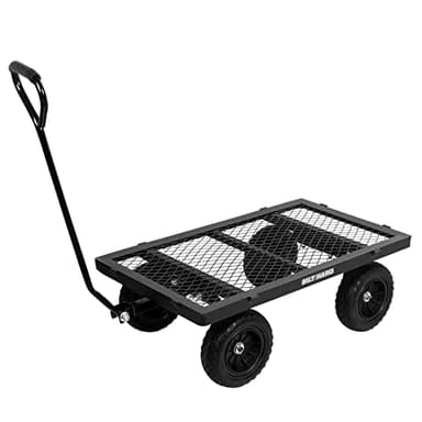 BILT HARD 880 lbs 10" Flat Free Tires Steel Garden Cart with 180° Rotating Handle and Removable Sides, Heavy Duty 4 Cu.Ft Capacity Utility Garden Carts and Wagons, Black - Image 8