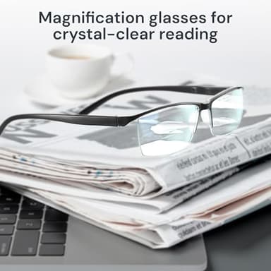 6 pack Executive Style Reading Glasses Men - Durable Readers with 99% Blue Light Blocking - Comfortable Fit with TR90 Frames - Image 2