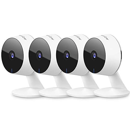 LaView Security Cameras 4pcs, Home Security Camera Indoor 1080P, Wi-Fi Cameras Wired for Pet, Motion Detection, Two-Way Audio, Night Vision, Phone App, Works with Alexa, iOS & Android & Web Access - Image 1