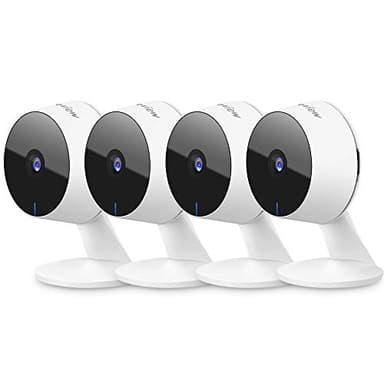 LaView Security Cameras 4pcs, Home Security Camera Indoor 1080P, Wi-Fi Cameras Wired for Pet, Motion Detection, Two-Way Audio, Night Vision, Phone App, Works with Alexa, iOS & Android & Web Access - Image 1