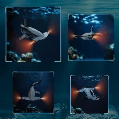 fygurso Remote Control Shark Toys High Simulation,Water Toys for Kids, High Simulation Shark for Pool & Bath, Ideal Gifts for Boys Ages 6+ (Gray) - Image 5