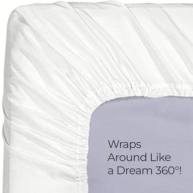Utopia Bedding King Fitted Sheet - Bottom Sheet - Deep Pocket - Comfy Microfiber - Easy Care -1 Fitted Sheet Only (White) - Image 6