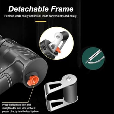 Ayyecoeeye Welder, Internally Heated Industrial Laser Welding Tools, 110v Handheld Welder, Fully Automatic Industrial-Grade Welding Tool, 3 in 1 Welding Machine Rustremoval/Cutting/Welding (Black) - Image 6