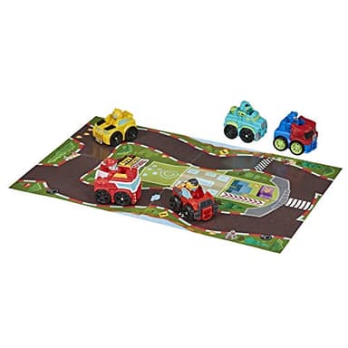 Transformers Playskool Heroes Rescue Bots Academy Mini Bot Racers Converting Robot Toy 5-Pack, 2-Inch Collectible Toy Cars (Amazon Exclusive) - Image 3