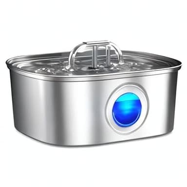 Cat Water Fountain Stainless Steel: 108oz/3.2L Automatic Pet Water Fountain Dog Water Dispenser with Water Level Window - for Cats Inside - Image 7