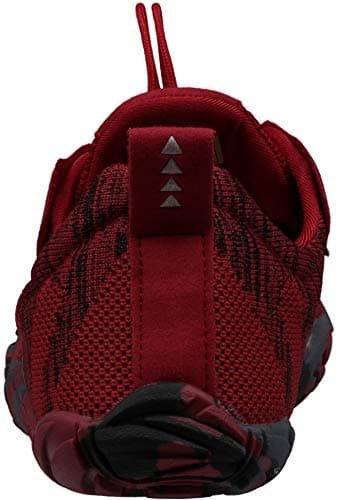 Joomra Women Barefoot Running Tennis Shoes Size 7.5-8 Minimal for Ladies Runner Red Gym Fitness Athletic Hiking Trekking Walking Toes Trail Sneakers Workout Five Fingers Footwear 38 - Image 2