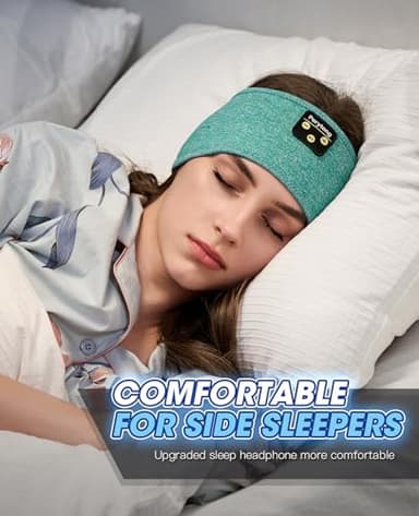 Perytong Sleep Headphones, Bluetooth Sports Headband Headphones with Ultra-Thin HD Stereo Speakers Perfect for Sleeping,Workout,Jogging,Yoga,Insomnia, Air Travel, Meditation - Image 3
