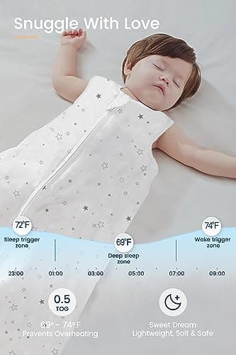 TotAha Toddler Sleep Sack 2T-4T, Soft Wearable Blanket Baby Sleep Bag, Light 0.5 TOG or Medium-weight 1.0 TOG Sleeping Sacks - Image 4