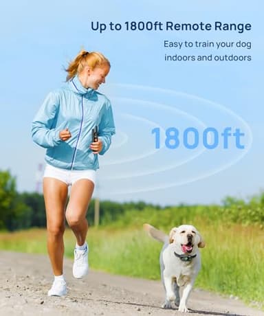 DOG CARE Dog Training Collar, Shock Collar with Beep, Vibration, Safe Static, Dog Training Collar with Remote 1800FT Waterproof Rechargeable E-Collar, Security Lock for All Dogs - Image 3