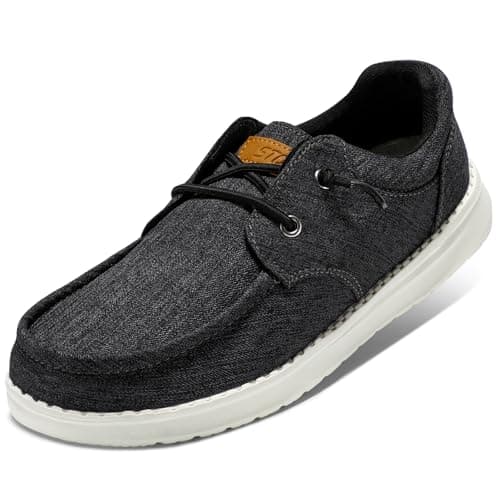 STQ Women Slip on Loafers Plantar Fasciitis Relief Lightweight Orthopedic Comfy Sneakers Charcoal Grey Black US 9 - Image 1