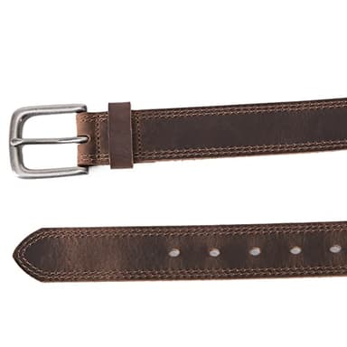 VATAN Men's Genuine Leather Casual Every Day Jeans Belts, Handmade Men Leather Belt with Gift Box, 36 (Fit Waist 34) - Image 6